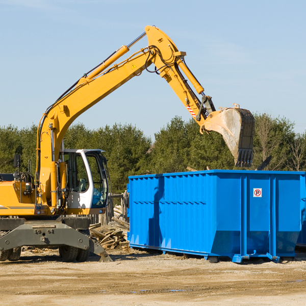 what size residential dumpster rentals are available in Coinjock